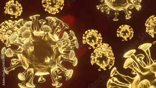 Corona virus is a virus that causes Covid-19 disease that is prevalent in humans. The position of the arm protruding from the body acts as a gripper to the cells in the lungs of humans.