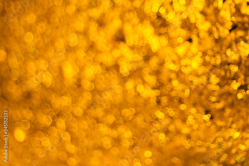 Golden bokeh blur abstract  background