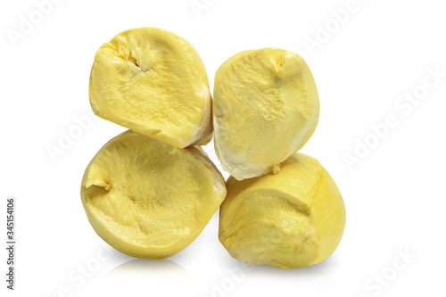 King of fruits, durian isolated on white background. This has clipping path.