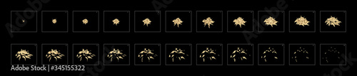 Dust blast effect. dust explosion effect for animation. Effect for game design, motion graphic, animation or something else
