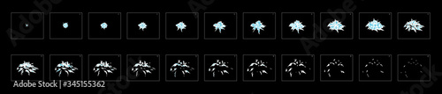 Smoke blast effect. smoke explosion effect for animation. Effect for game design, motion graphic, animation or something else