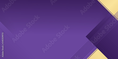 Luxurious purple and golden overlap layer background. elegant gold and purple luxury background. Abstract purple background a combination with golden decoration. Modern and luxury overlapping layers