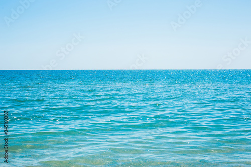amazing sea in the summer or early autumn