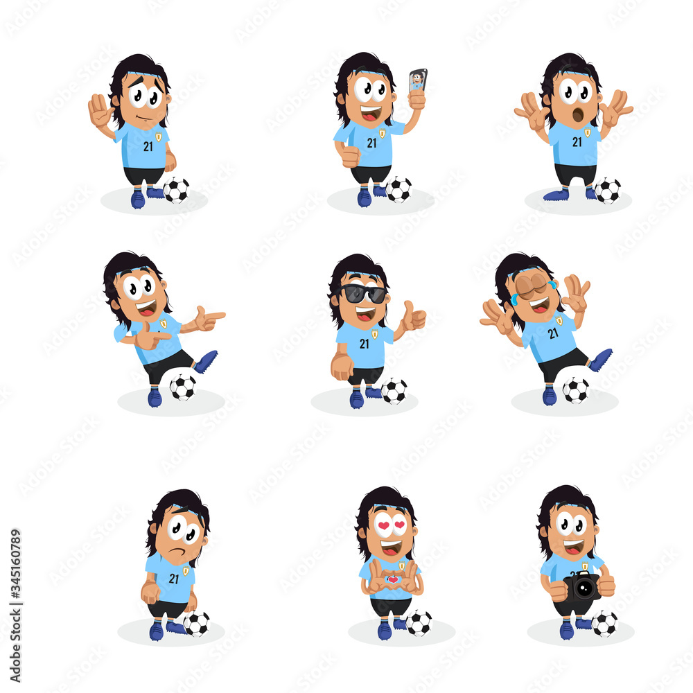 All set Argentina mascot and background with flat design style for your logo or mascot branding All set Argentina mascot and background with flat design style for your logo or mascot branding
