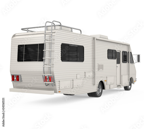 RV Caravan Isolated