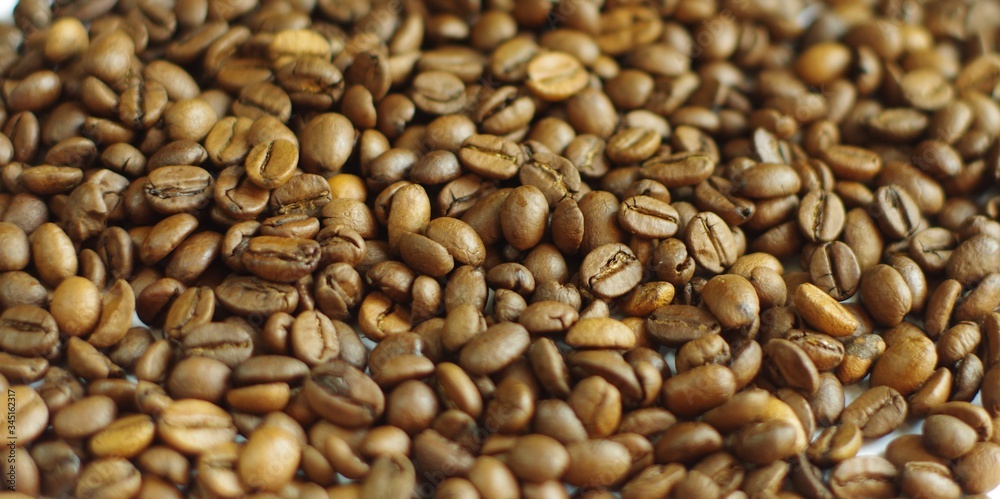 Coffee Beans texture background. Close up view. Coffee Beans texture background. Close up view.