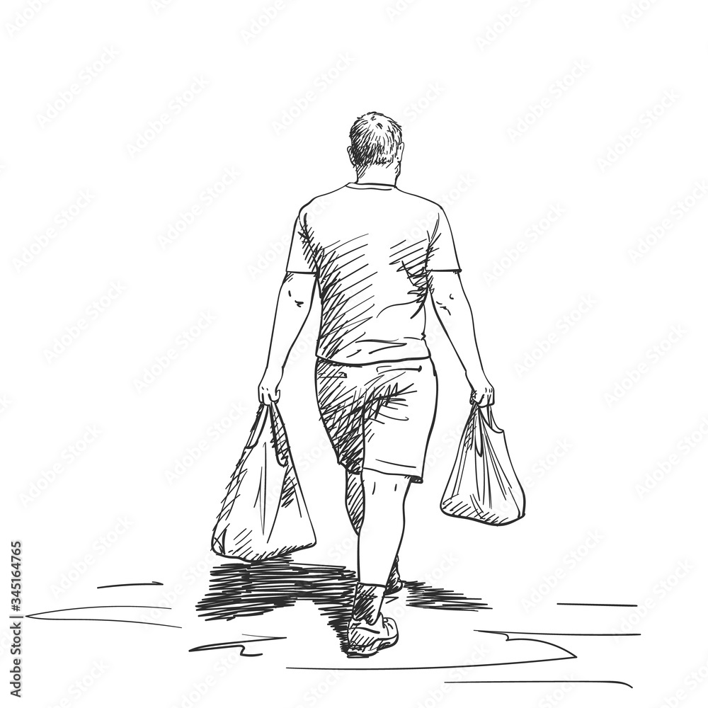 8,500+ Drawing Of The Walking Man Stock Illustrations, Royalty-Free Vector  Graphics & Clip Art - iStock