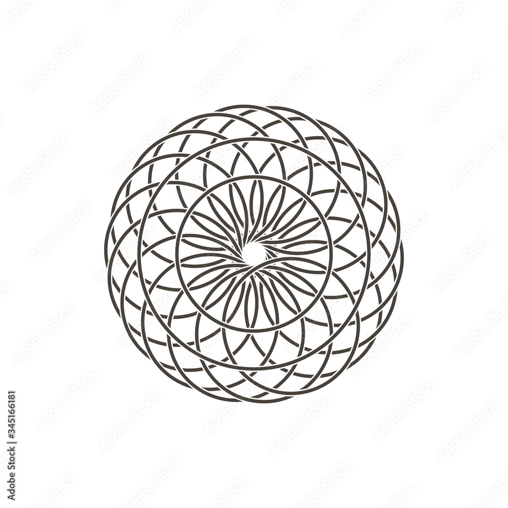 Geometric oriental arabic pattern. Logo. Element for your design Geometric oriental arabic pattern. Logo. Element for your design