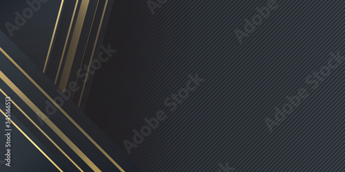 Black Gold Abstract Presentation Background
