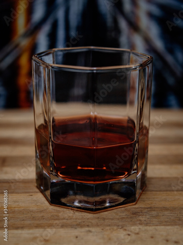 Whiskey, glass
