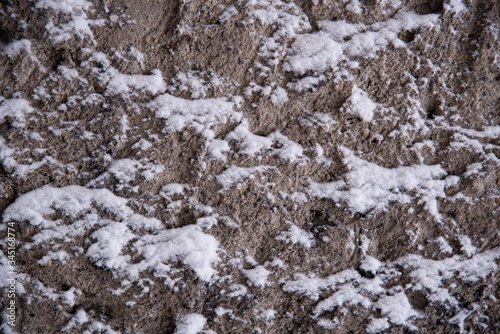 Cement plaster and snow texture. Abstract background.