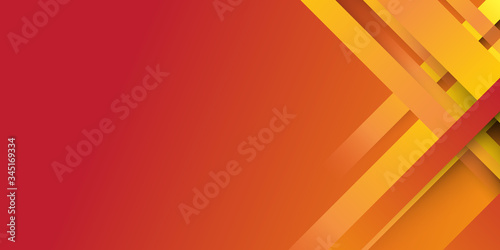 Abstract modern yellow orange fire lines background vector illustration