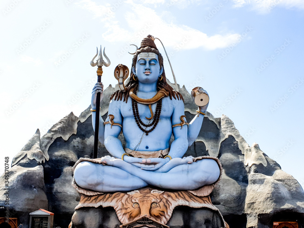 Shiva God statue in Near Surat, Gujarat. Stock Photo | Adobe Stock
