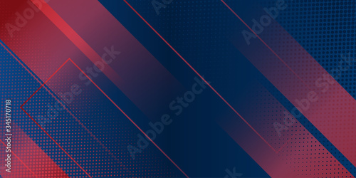 Modern red blue abstract background with stylish line light square suit for presentation design