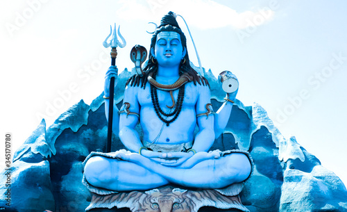 Shiva God statue in Near Surat, Gujarat.