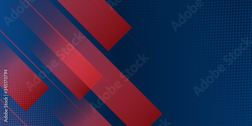 Modern red blue abstract background with stylish line light square suit for presentation design
