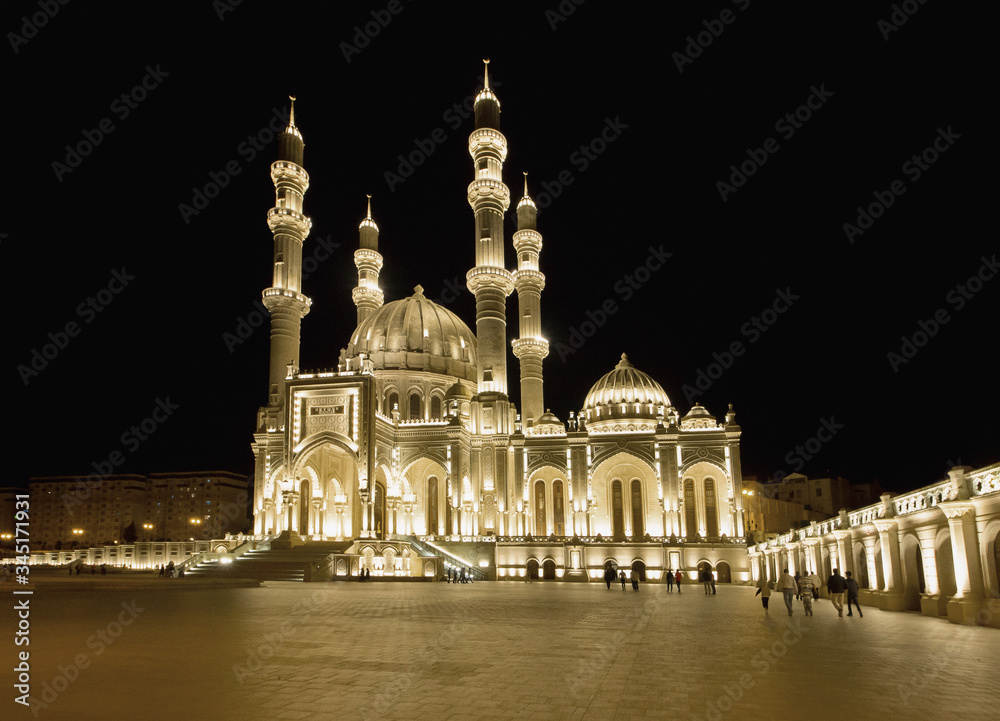 Azerbaijan, Baku, the Heydar Mosque.