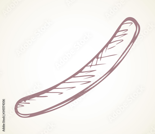 Nail file. Vector drawing icon