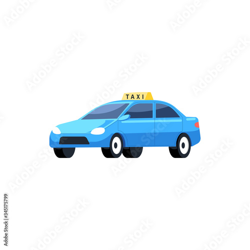 Simple illustration of taxi vector. Transportation illustration