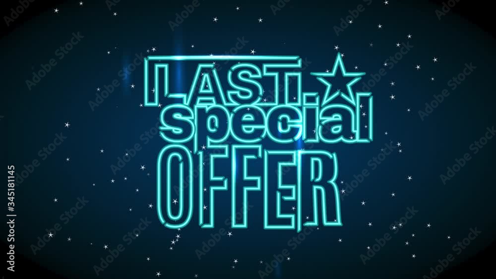 sale concept art design with last unique offer written in golden neon light and galaxy bubbly in the font using fatal typography over darkness surface sale concept art design with last unique offer written in golden neon light and galaxy bubbly in the font using fatal typography over darkness surface