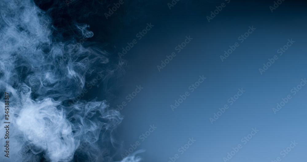 Abstract art. smoke copy space grey. Inhalation. The steam generator. The concept of aromatherapy.
