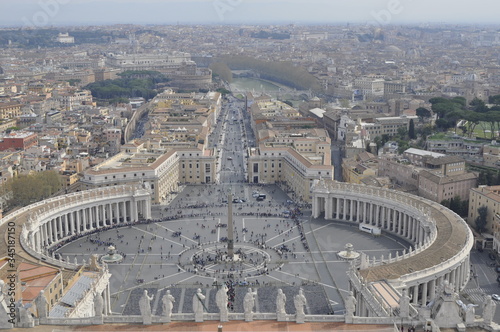Vatican road and st. peter's square
