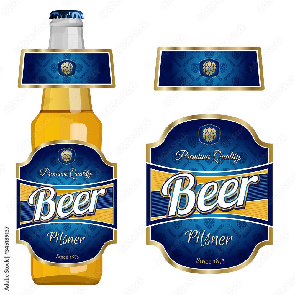 Obraz premium BeerBottleLabel10
