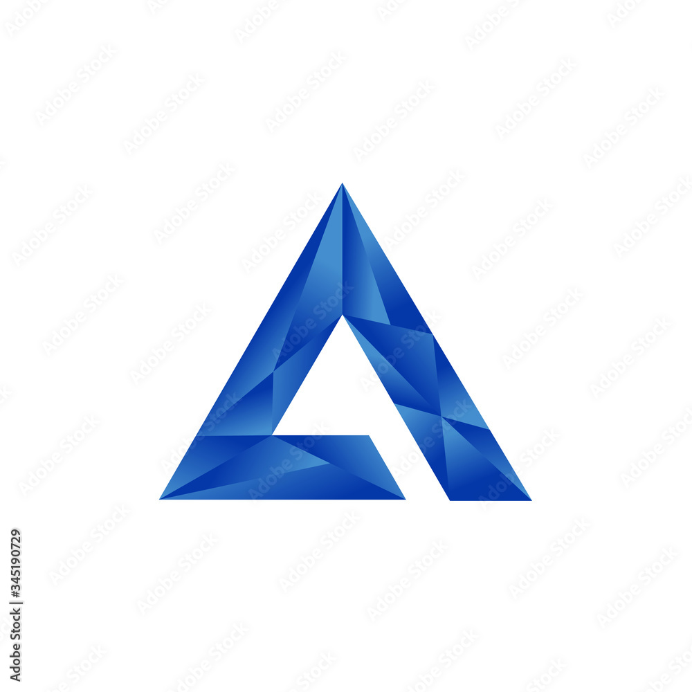Letter A logo origami consep icon template. Creative Design Colorful Letters A. Letter A logo origami consep icon template. Creative Design Colorful Letters A.
