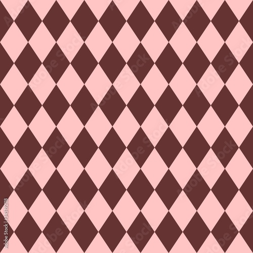 Pink and brown tile vector pattern