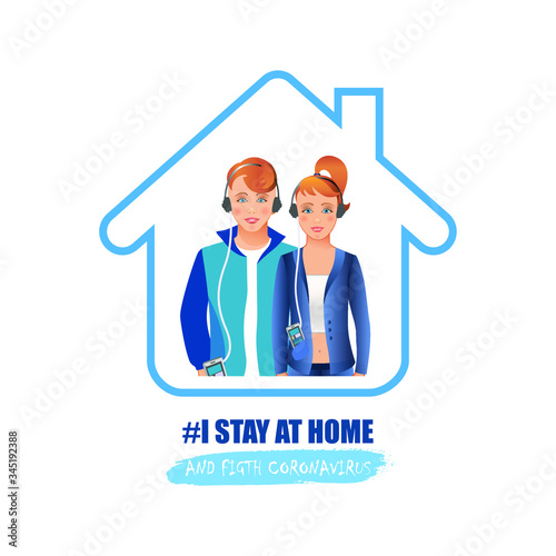 I STAY AT HOME social media campaign.