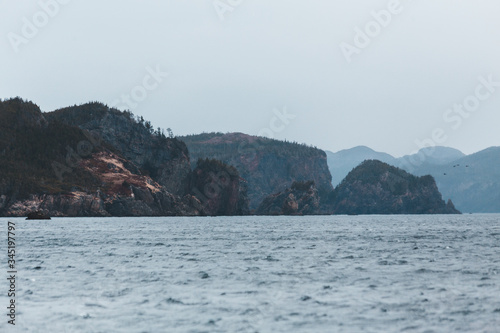 mountain landscape with lake