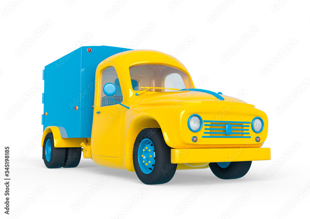 delivery truck cartoon