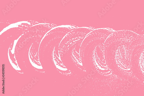 Natural soap texture. Actual bright pink foam trac