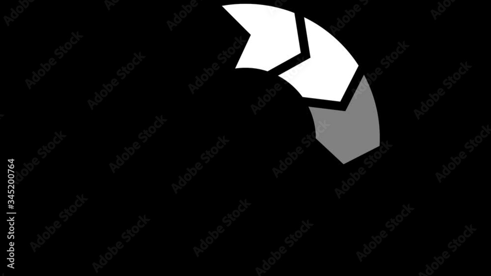 Pending loading screen pack, loopable parts - white on black - loop