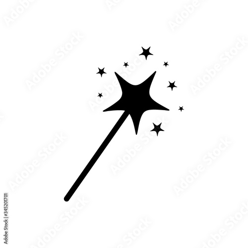 Magic icon flat vector illustration