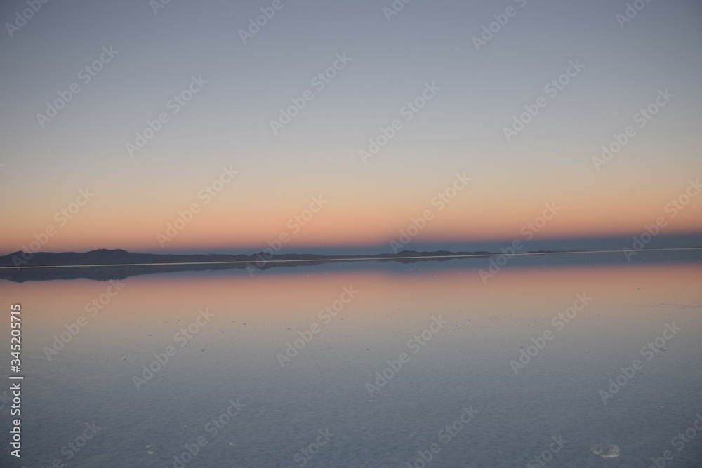 sunset in the salar of uyuni sunset in the salar of uyuni
