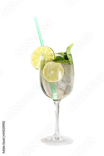 Cocktail on white background