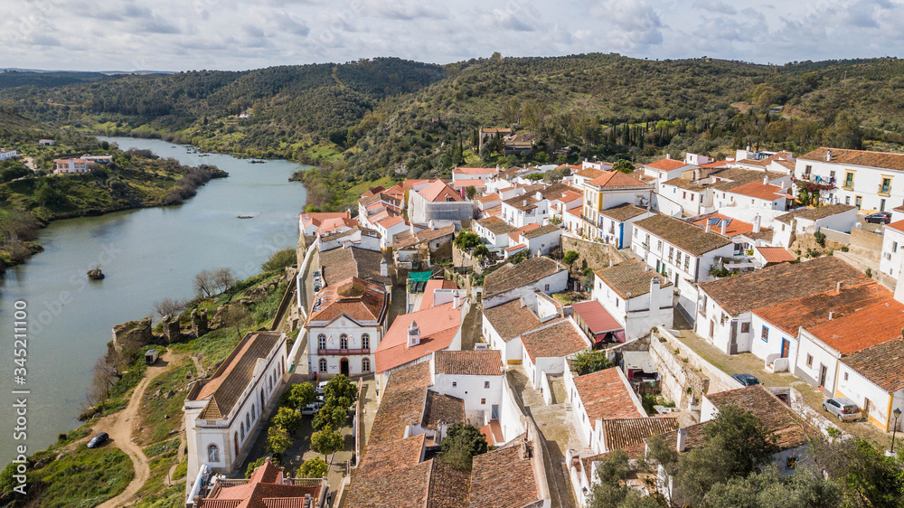 Historic center of Mértola in Alentejo, Portugal