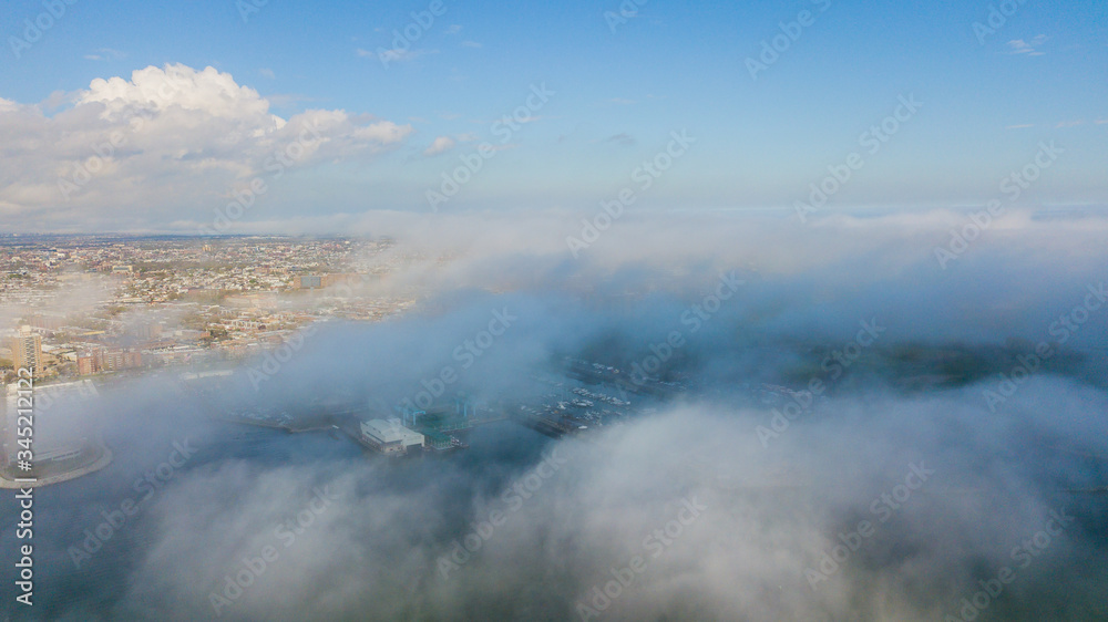 Clouds over Verrazano Narrows Bridge