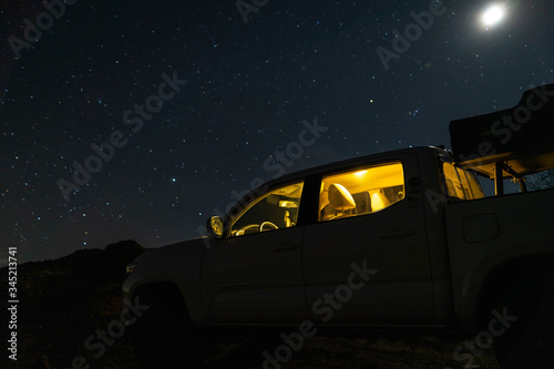 truck under the stars