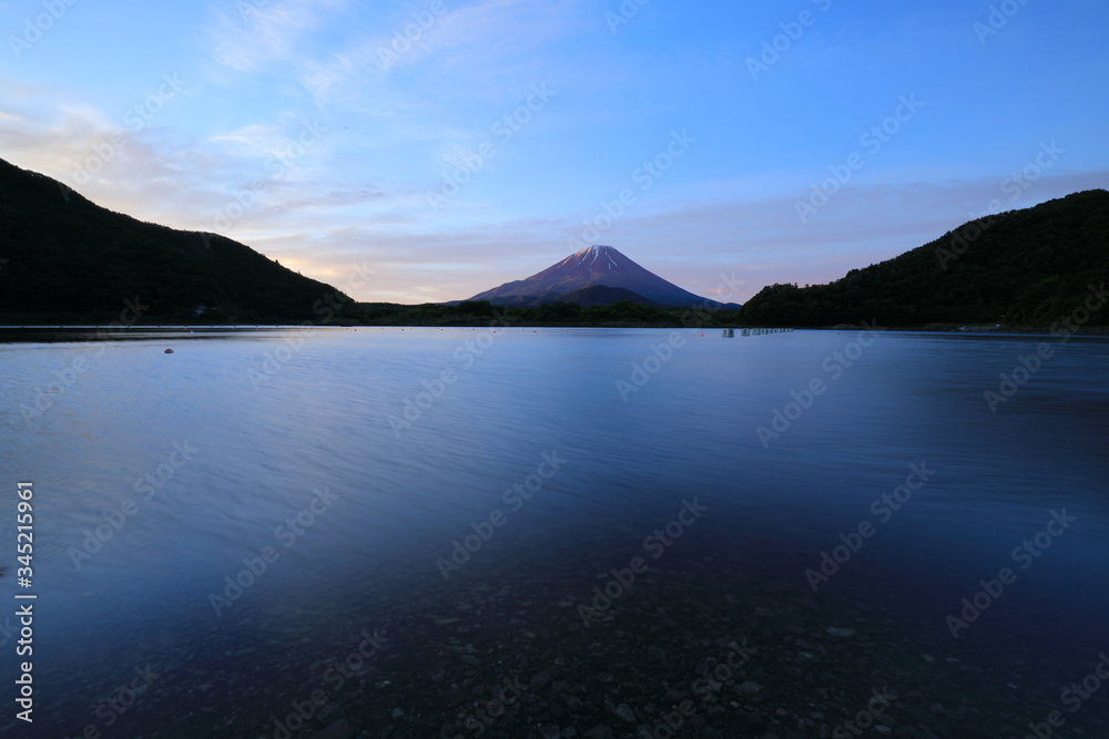 Morning reflection in Mt.Fuji,Japan