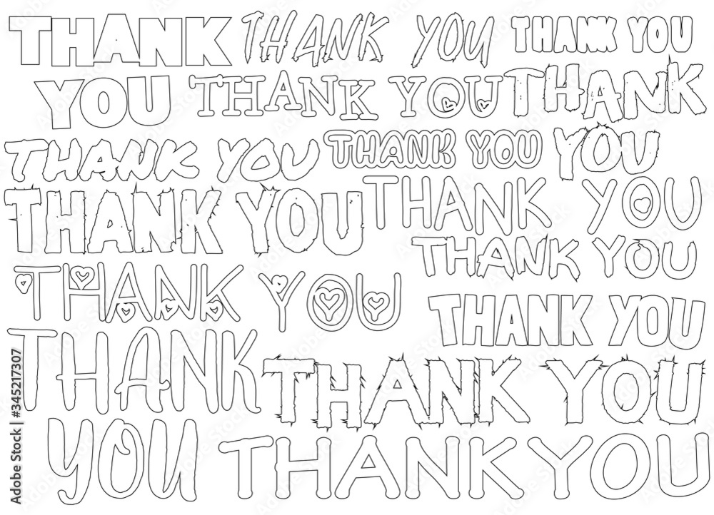 Collection of thank you text