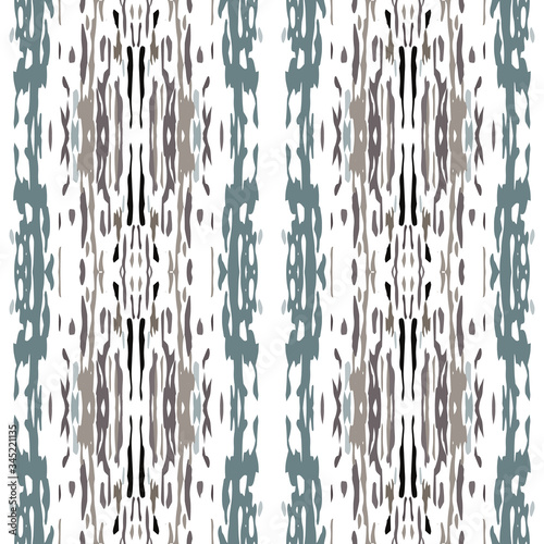 Ikat, Tie Dye. Batik, Hand Drawn Ornament. 