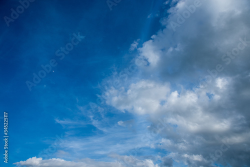 Nice blue sky with white clouds © eneko_at