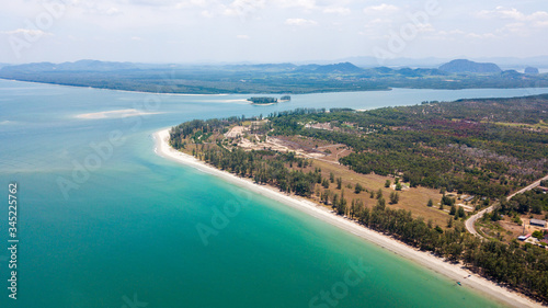 An aerial view of Lanta noi island and Lanta isaland south of Thailand Krabi province