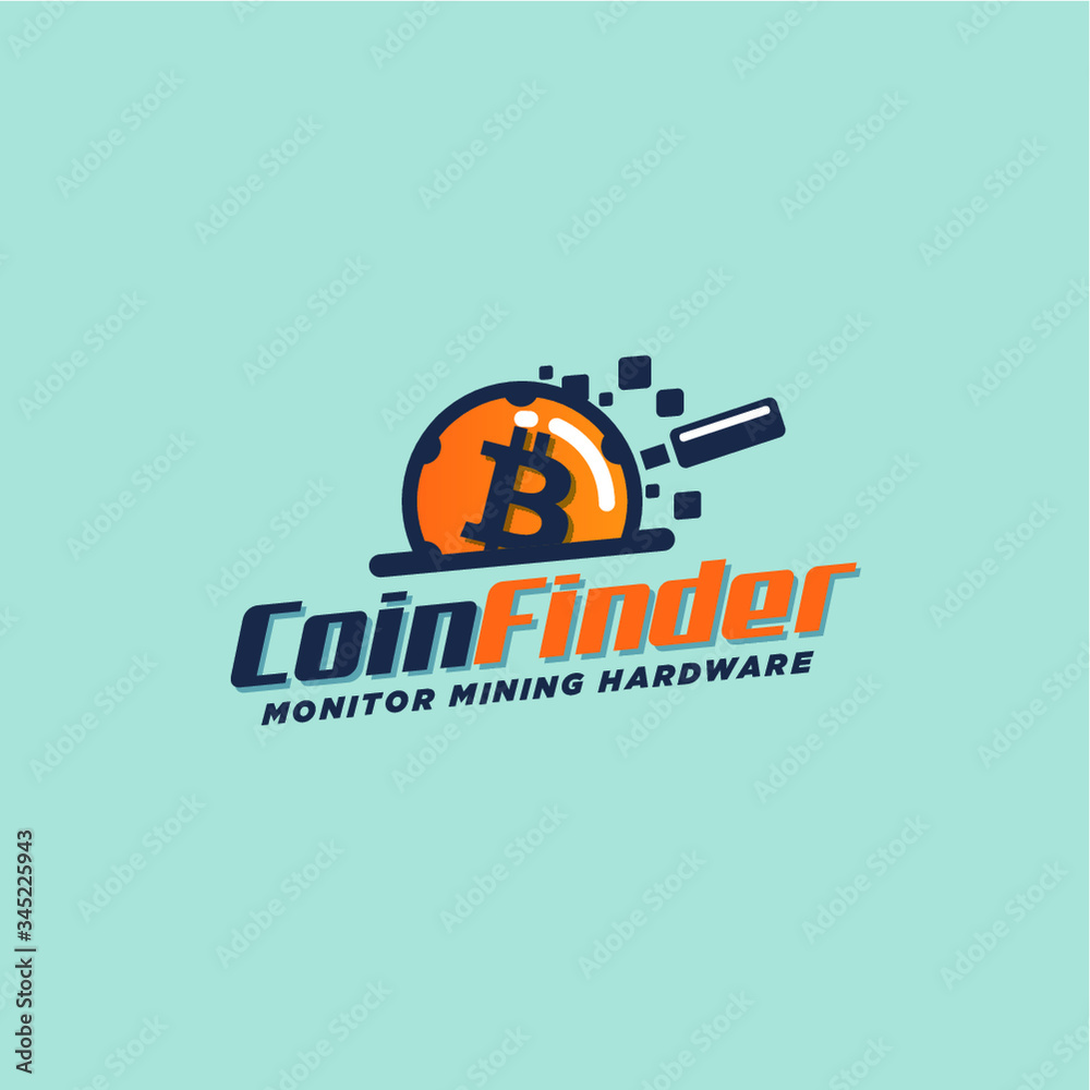 creativo logotipo de moneda digital