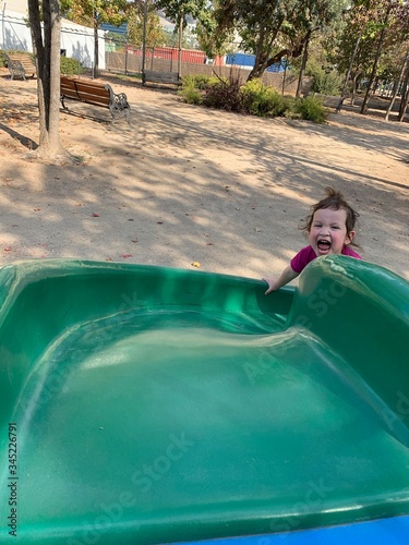 girl in the pool