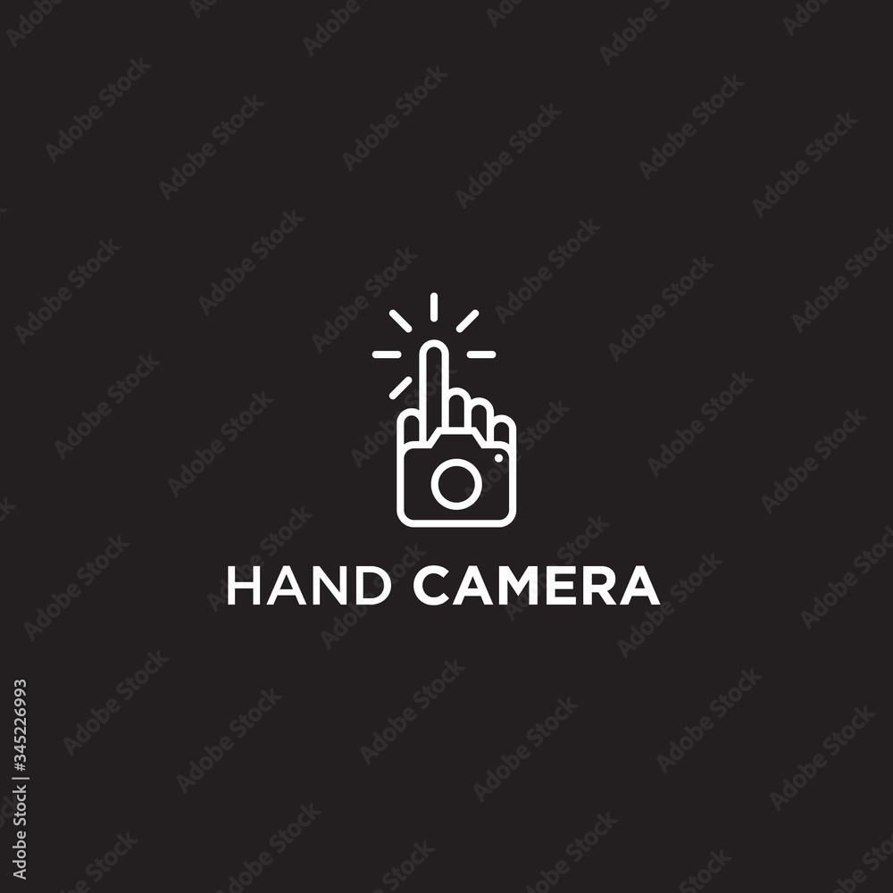 hand camera logo / hand logo