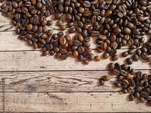 Coffee beans on the table © kos1976