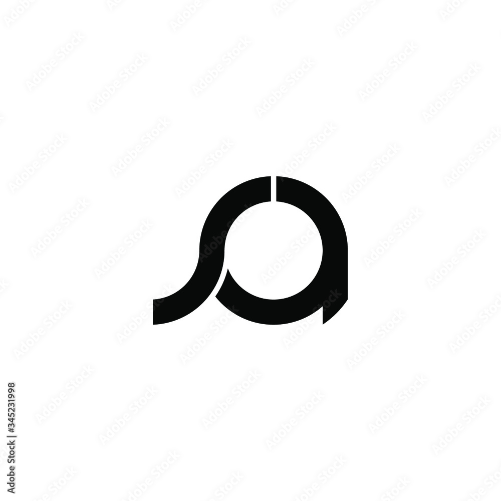 sa letter original monogram logo design sa letter original monogram logo design